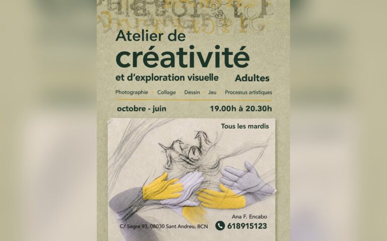 Ana F. Encabo, ateliers d&rsquo;art en français à Sant Andreu