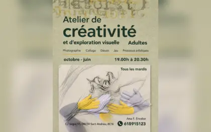 Ana F. Encabo, ateliers d&rsquo;art en français à Sant Andreu