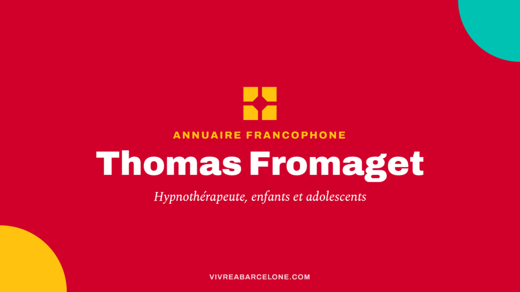 Carte de l'annuaire francophone de Vivre à Barcelone au nom de Thomas Fromaget.